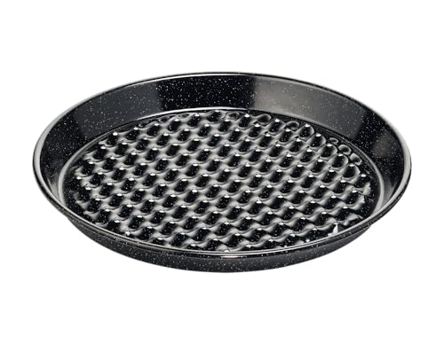 riess-classic-grilltasse-rund-32-cm-schwarz-emaille-gelocht image 4