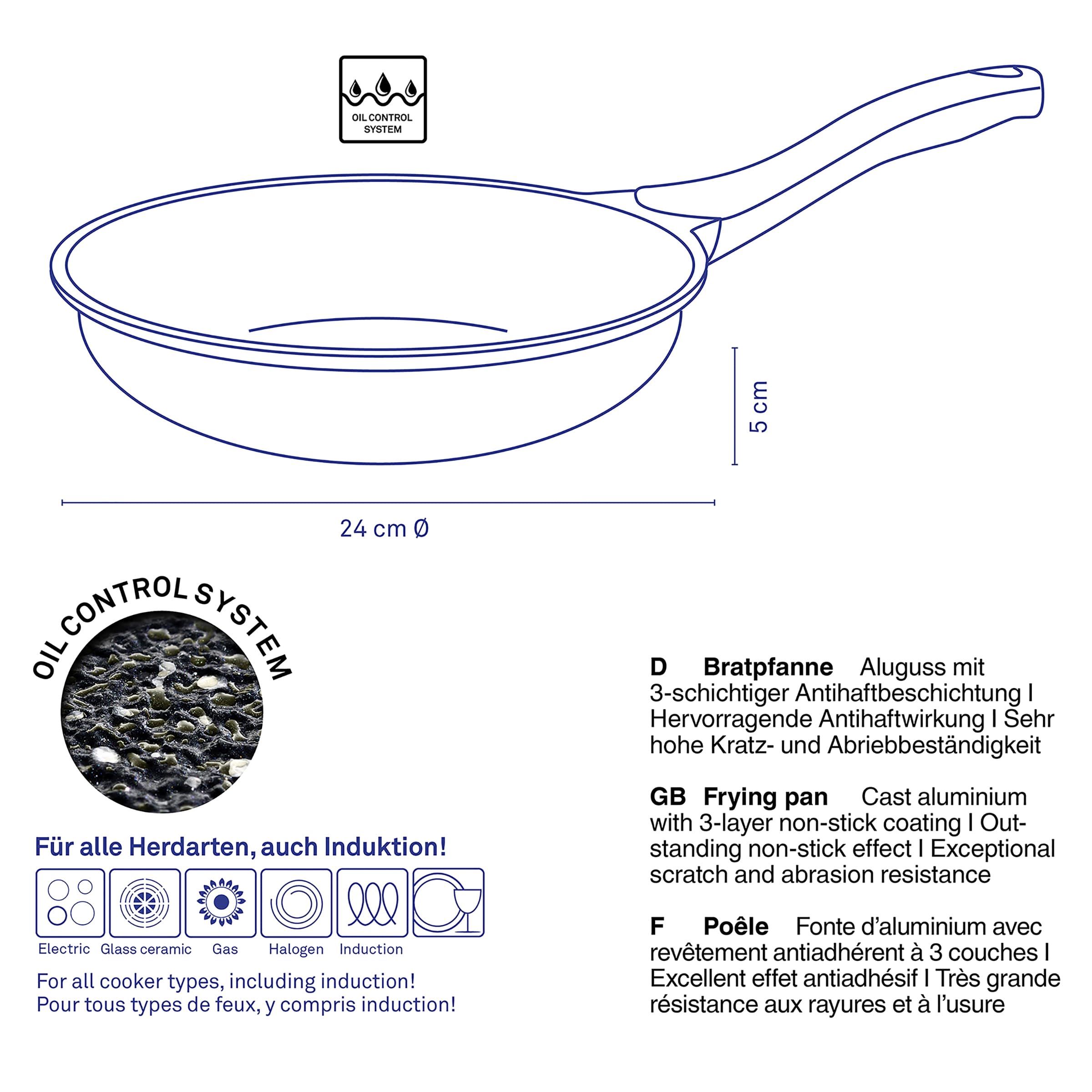 kela-stella-nova-bratpfanne-24-cm-aluguss-mit-oil-control-system-induktion image 3