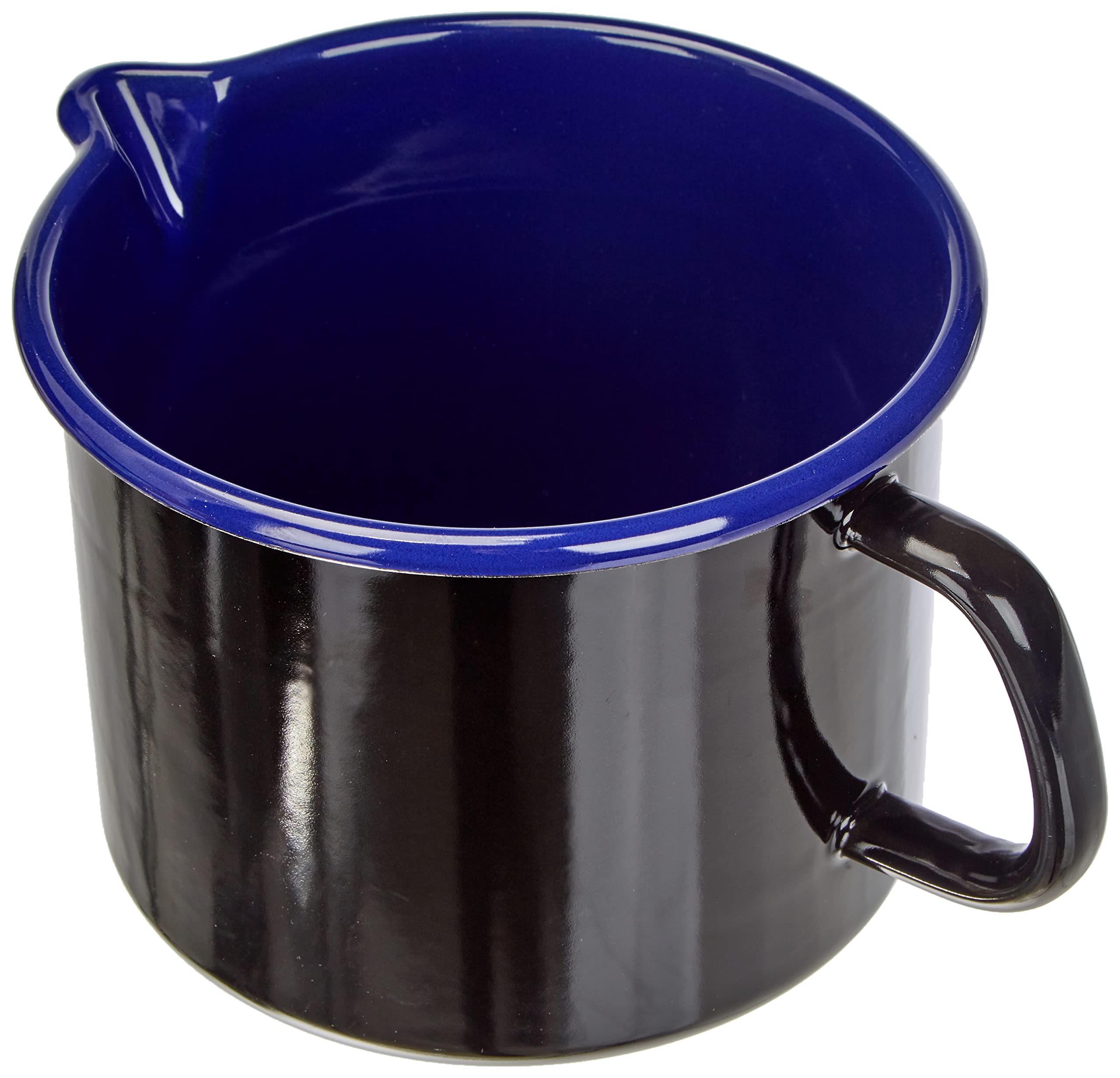 riess-hotel-profi-schnabeltopf-emaille-2-0-liter-16-cm-schwarz image 1