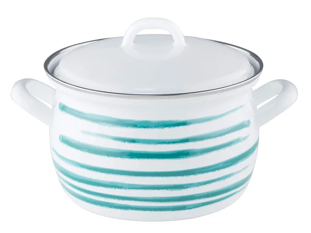 riess-country-gr-n-geflammt-fleischtopf-mit-deckel-18-cm-2-5-liter image 1