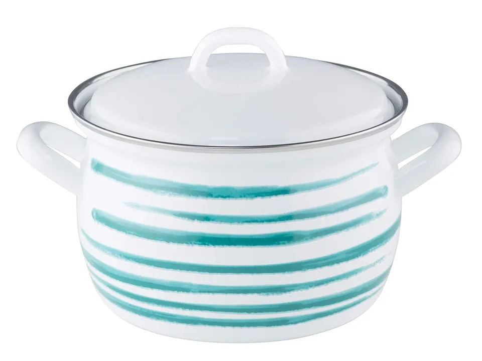 riess-country-gr-n-geflammt-fleischtopf-mit-deckel-18-cm-2-5-liter image 1