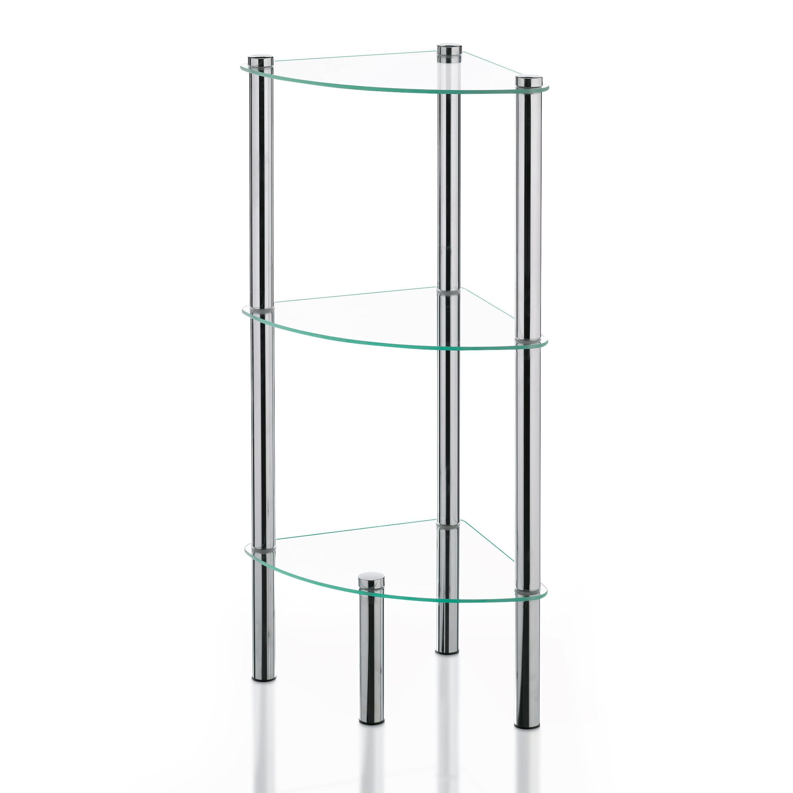 kela-ole-eckregal-3-etagen-metall-sicherheitsglas-76-cm image 1