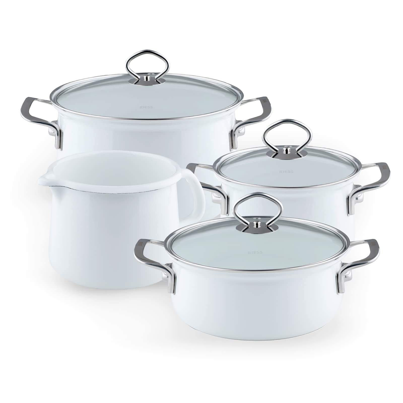 riess-0584-033-familien-set-5-teilig-nouvelle-arcticweiss-emaille-t-pfe image 1