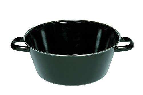 riess-schwarzemaille-schmalzpfanne-halbtief-24-cm-2-3-liter image 6