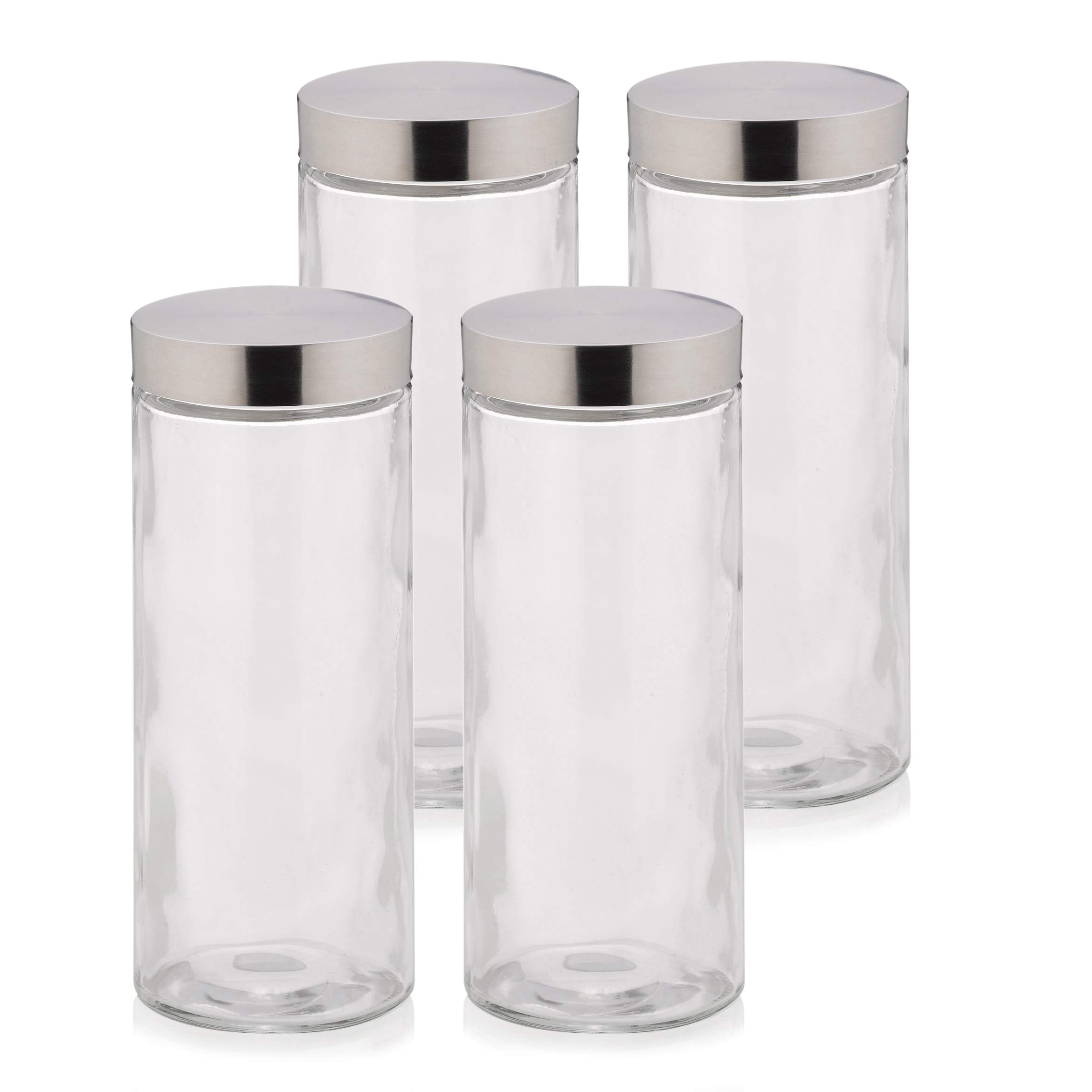 kela-bera-vorratsdosen-set-4x-1-2-l-glas-rund-mit-edelstahldeckel image 8