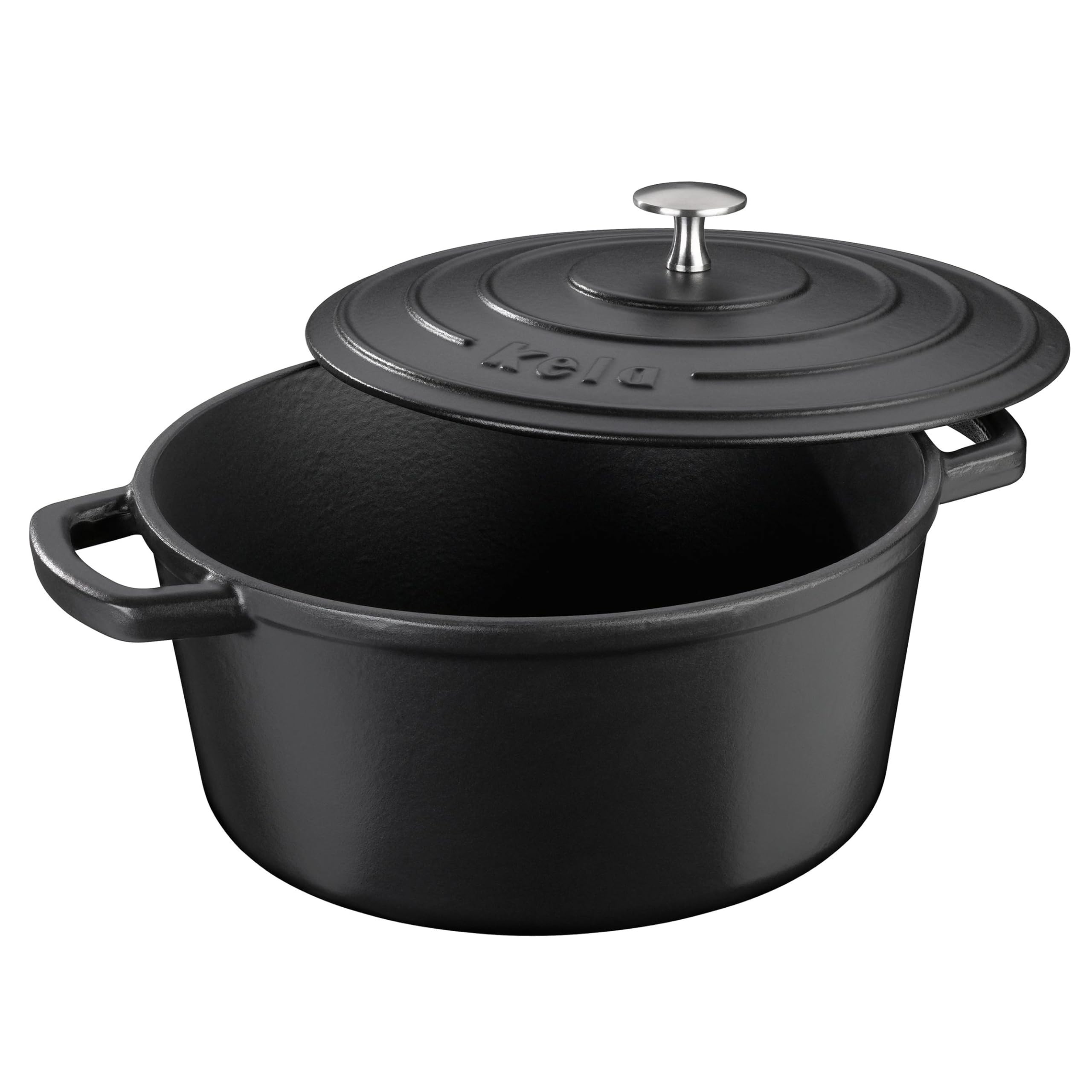 kela-calido-br-ter-gusseisen-rund-4-6-liter-emailliert-schwarz image 2