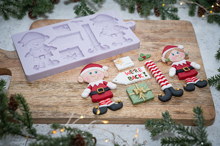 karen-davies-christmas-elves-silikonform-weihnachtselfen image 3