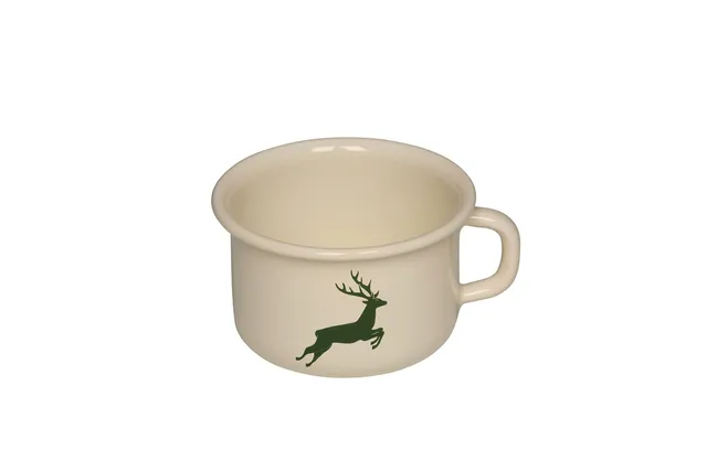riess-hirsch-gr-n-kaffeeschale-10-cm-0-4-liter-emaille image 1