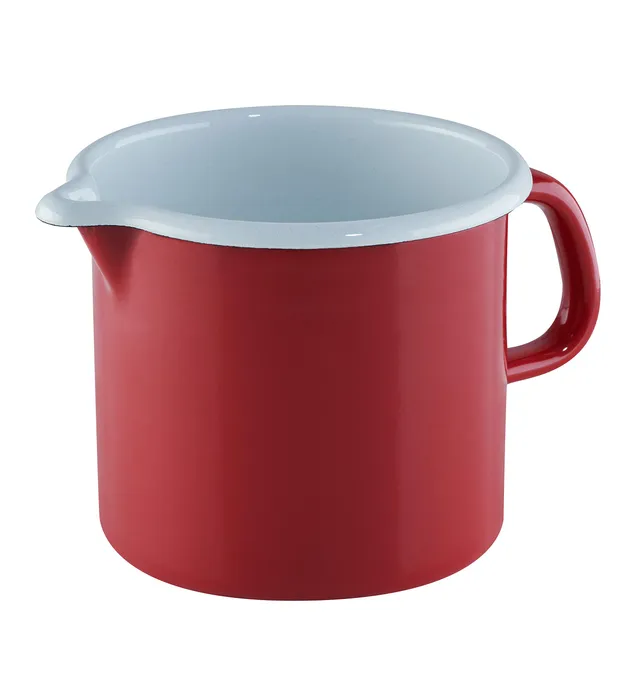 riess-classic-schnabeltopf-1-liter-12-cm-emaille-ceramic-glas-red-rot-wei image 1