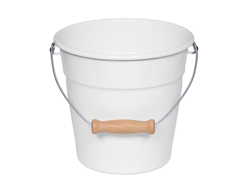 riess-0597-033-minieimer-classic-weiss-16-cm-1-75-liter-emaille-mit-holzgriff image 3
