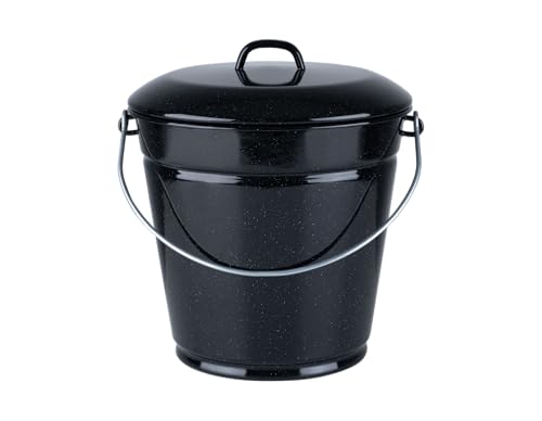 riess-emaille-eimer-mit-deckel-10-liter-schwarz-28-cm-asche-und-m-lleimer image 3