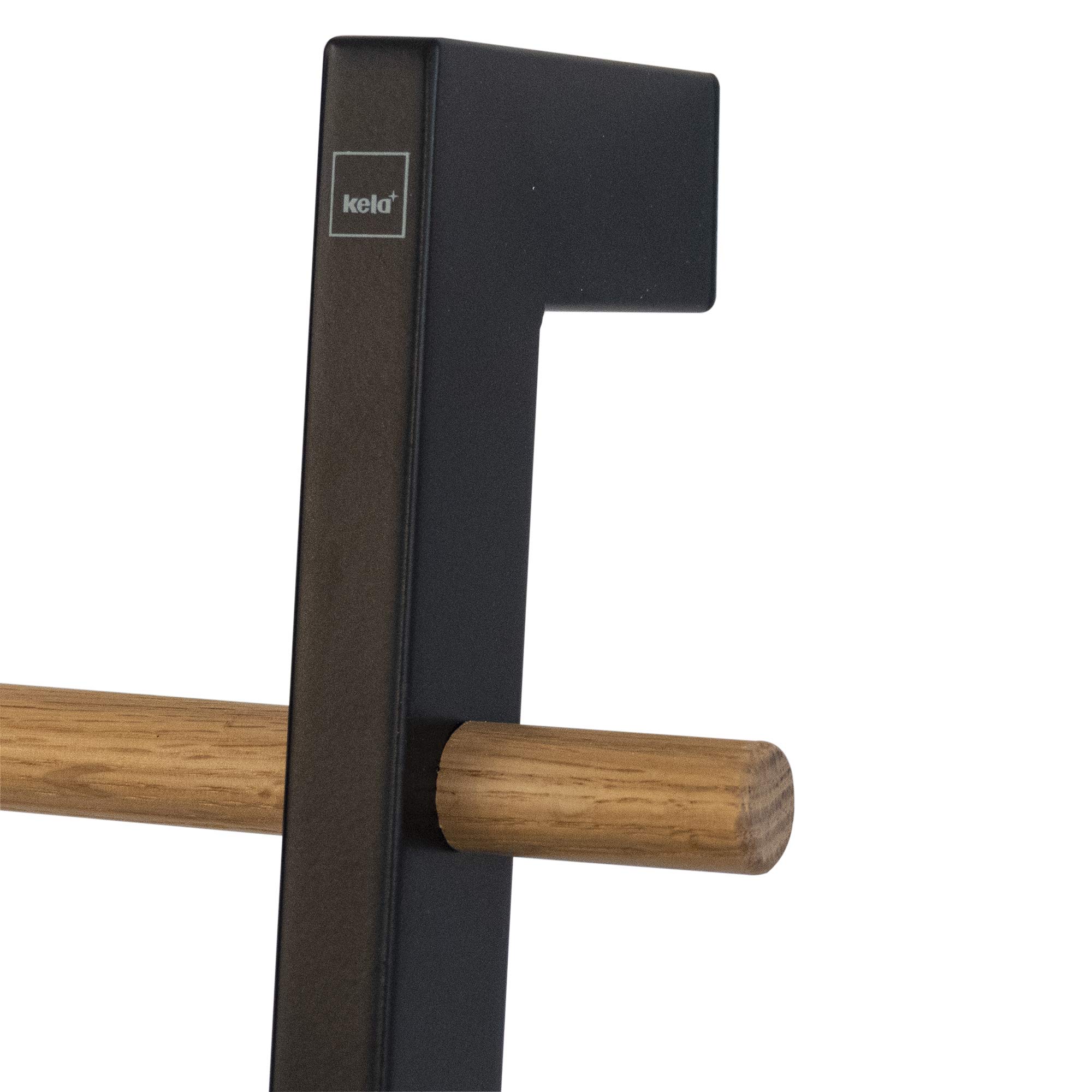 kela-oak-standspiegel-180-cm-schwarz-matt-mit-eichenholz image 6