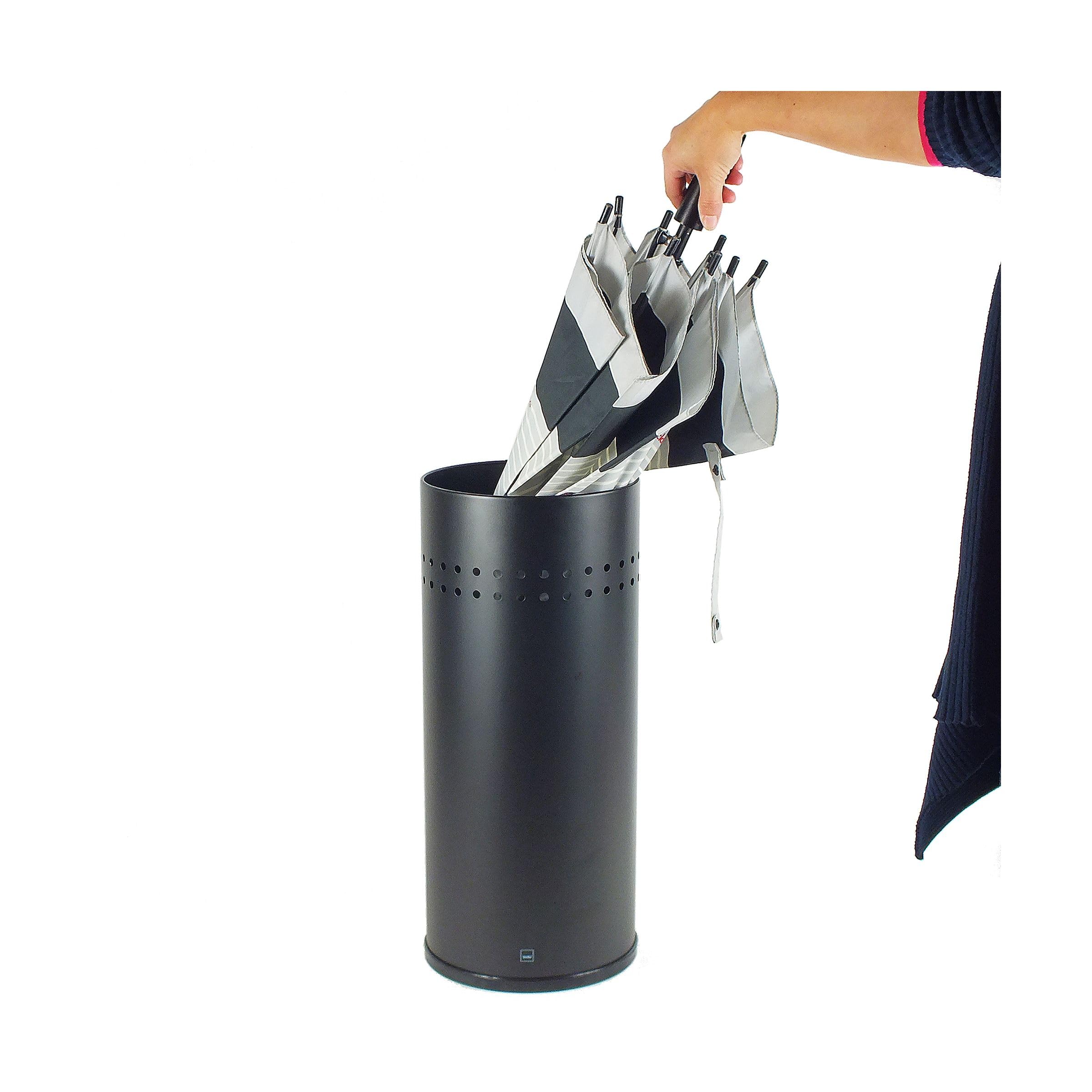 kela-graphito-regenschirmst-nder-50-cm-metall-schwarz-matt-mit-auffangwanne image 6