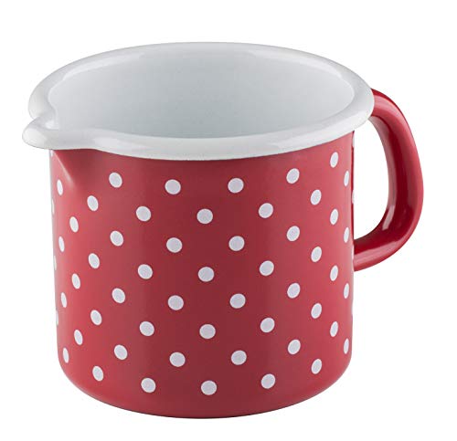 riess-0039-077-schnabeltopf-10-cm-0-8-liter-p-nktchen-rot-emaille image 7