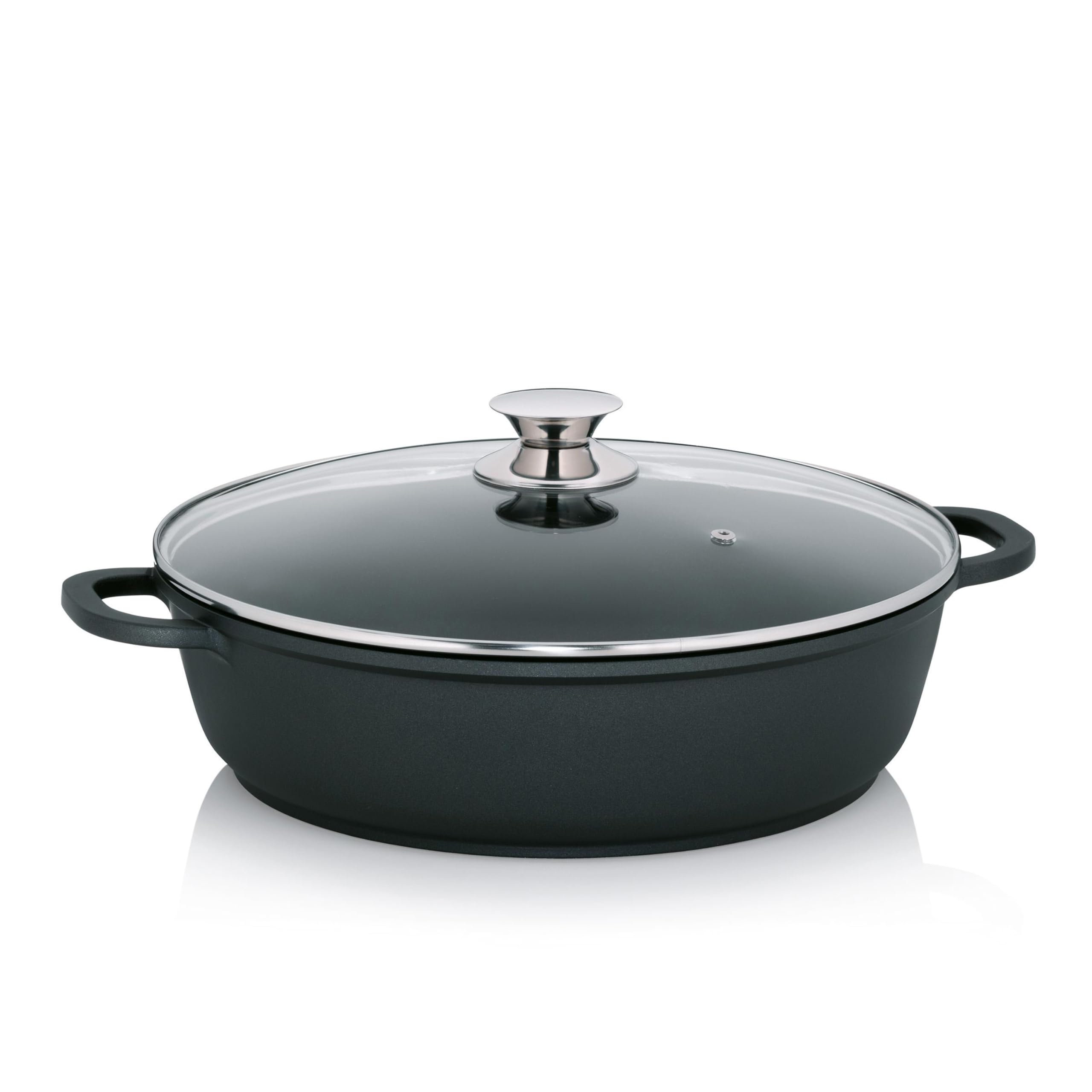 kela-kerros-schmorpfanne-32cm-5l-aluguss-mit-glasdeckel image 1