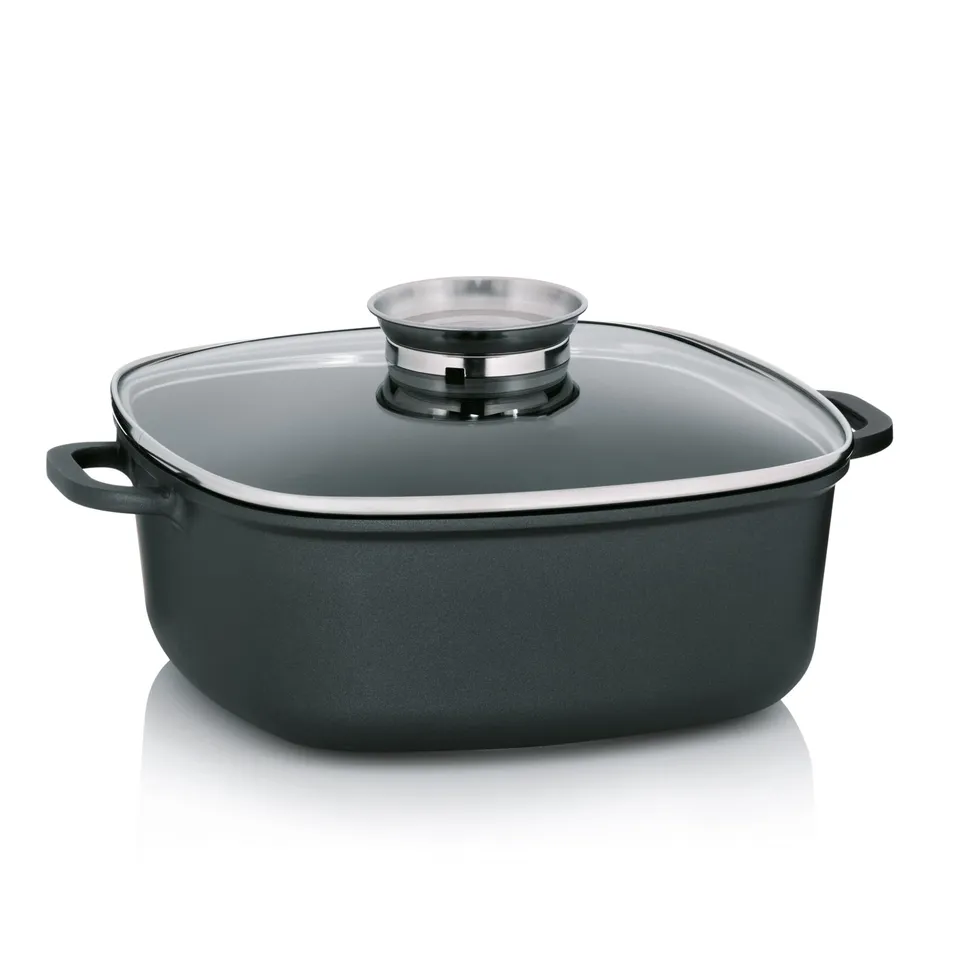 kela-kerros-schmorpfanne-28-x-28-cm-6-liter-mit-glasdeckel image 1