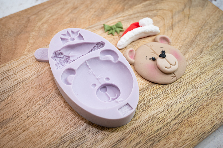 karen-davies-cupcake-top-teddy-face-silikonform image 3