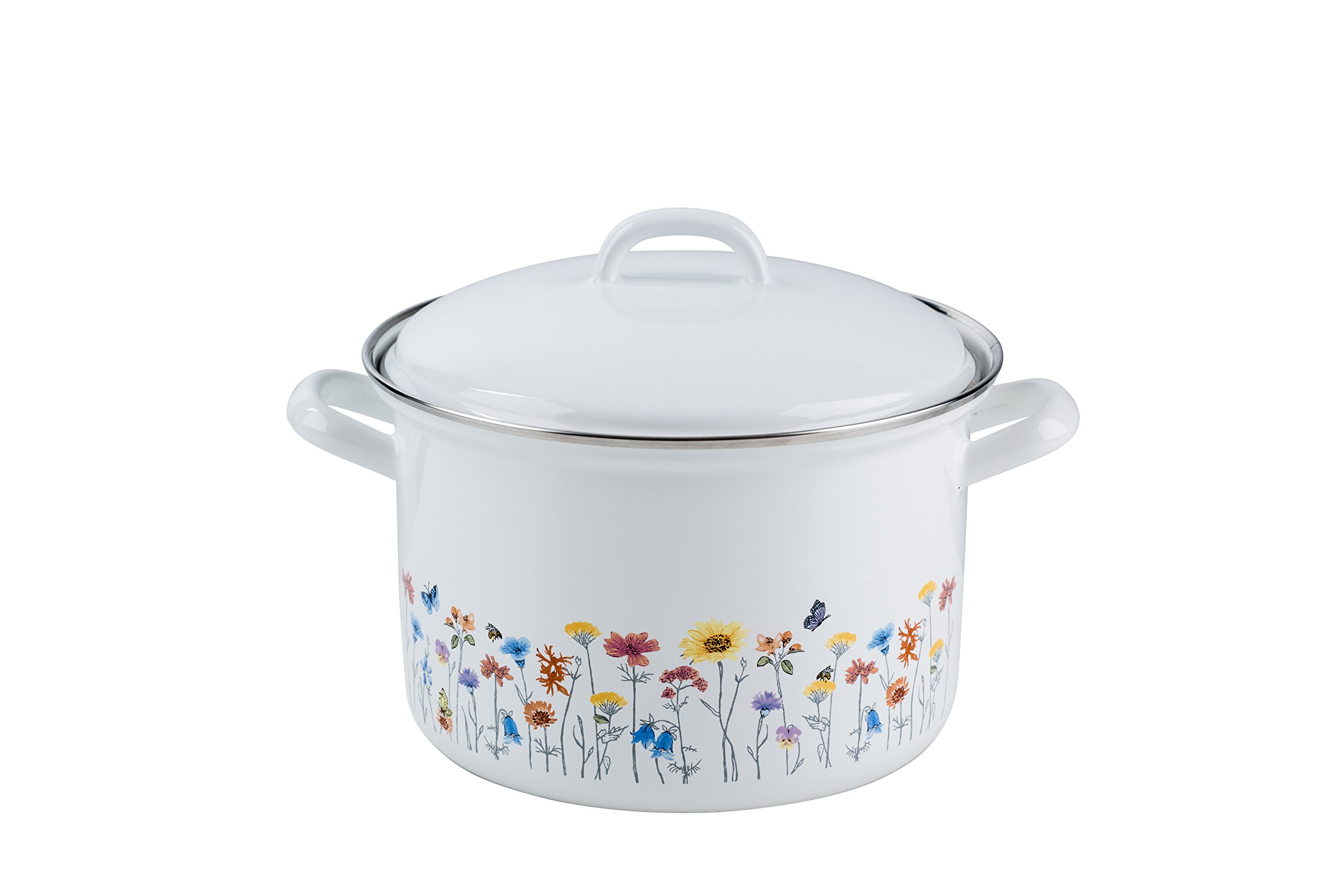 riess-flora-5-teiliges-emaille-topfset-kocht-pfe-12-22-cm-stielkasserolle image 2