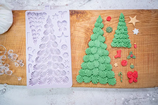 karen-davies-large-buttercream-tree-silikonform image 1