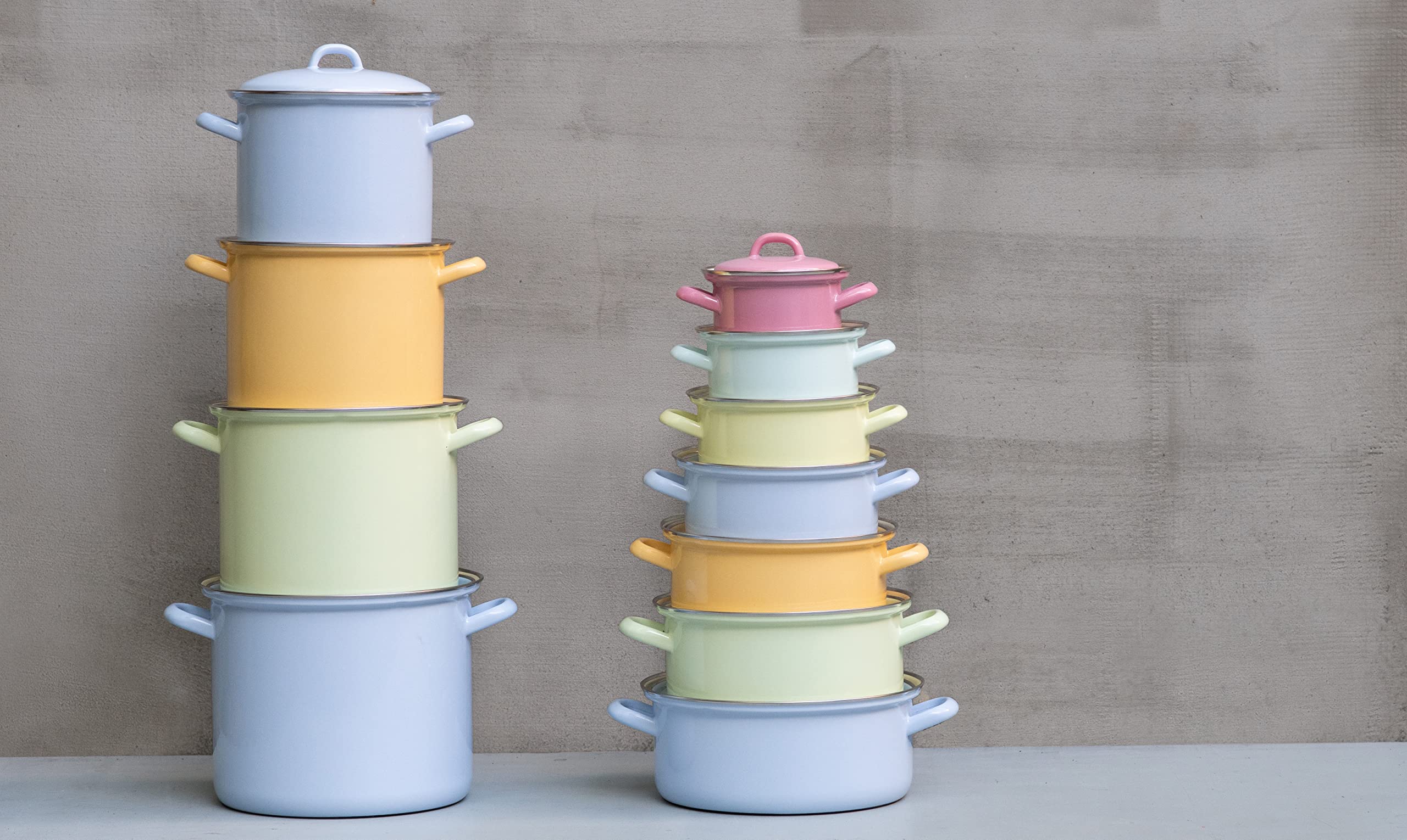 riess-topf-mit-chromrand-18cm-bunt-pastell-3-0-liter-emaille image 3
