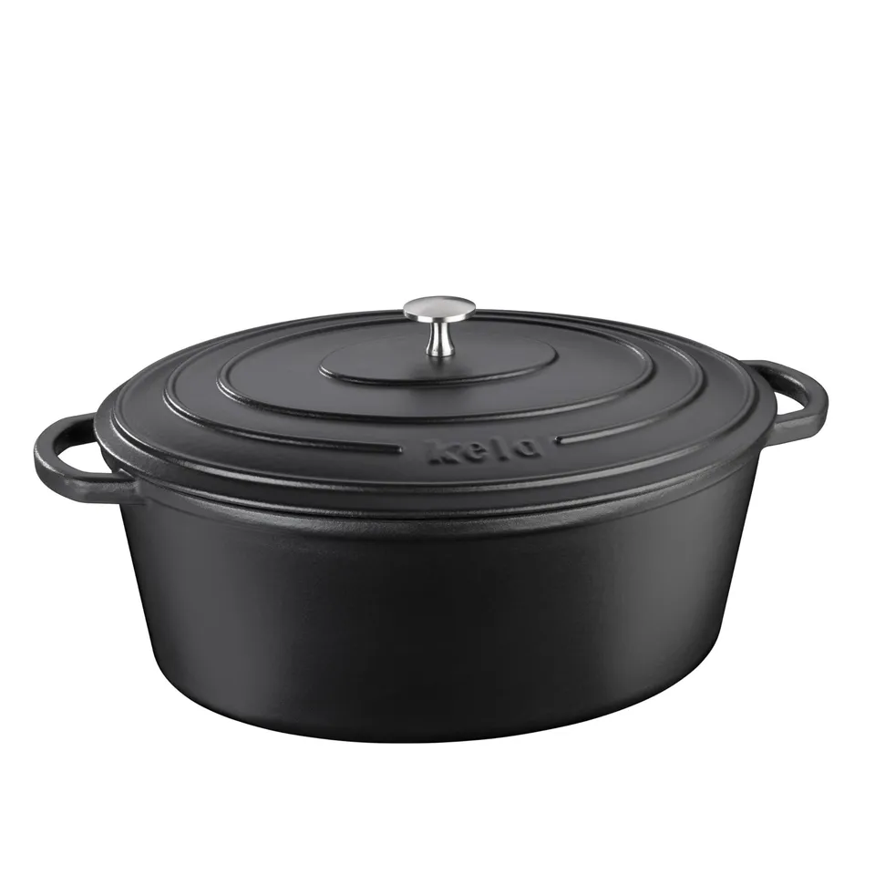kela-calido-br-ter-oval-6-liter-gusseisen-emailliert-schwarz-induktion image 1