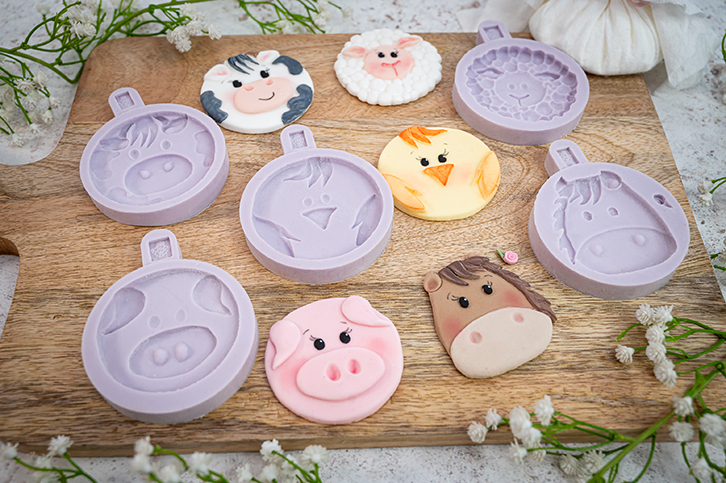karen-davies-farm-animal-faces-silikonformen-set-kuh-schwein-huhn-u-a image 3