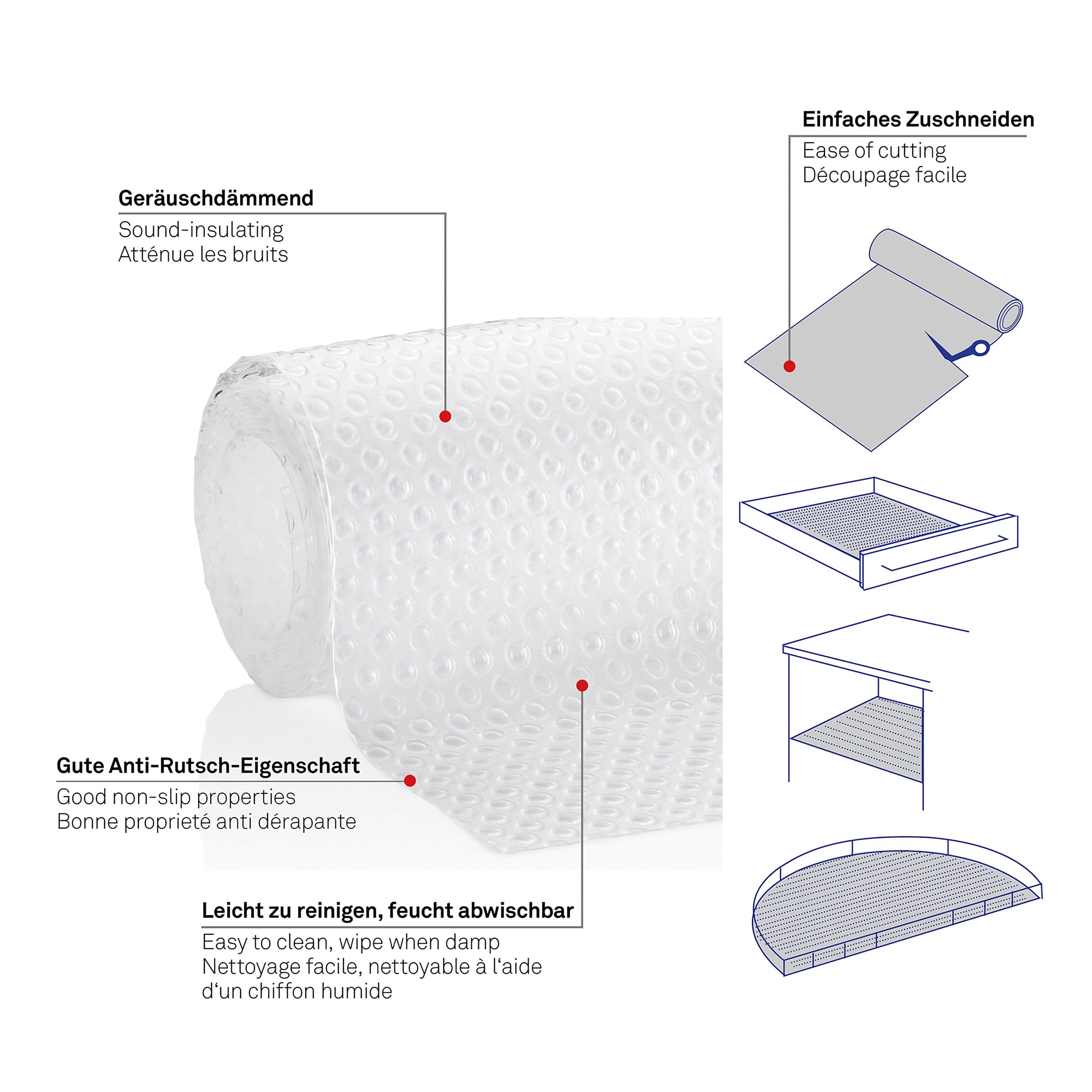 kela-soletta-schubladenmatte-50-x-150-cm-transparent-4-st-ck-kunststoff image 5