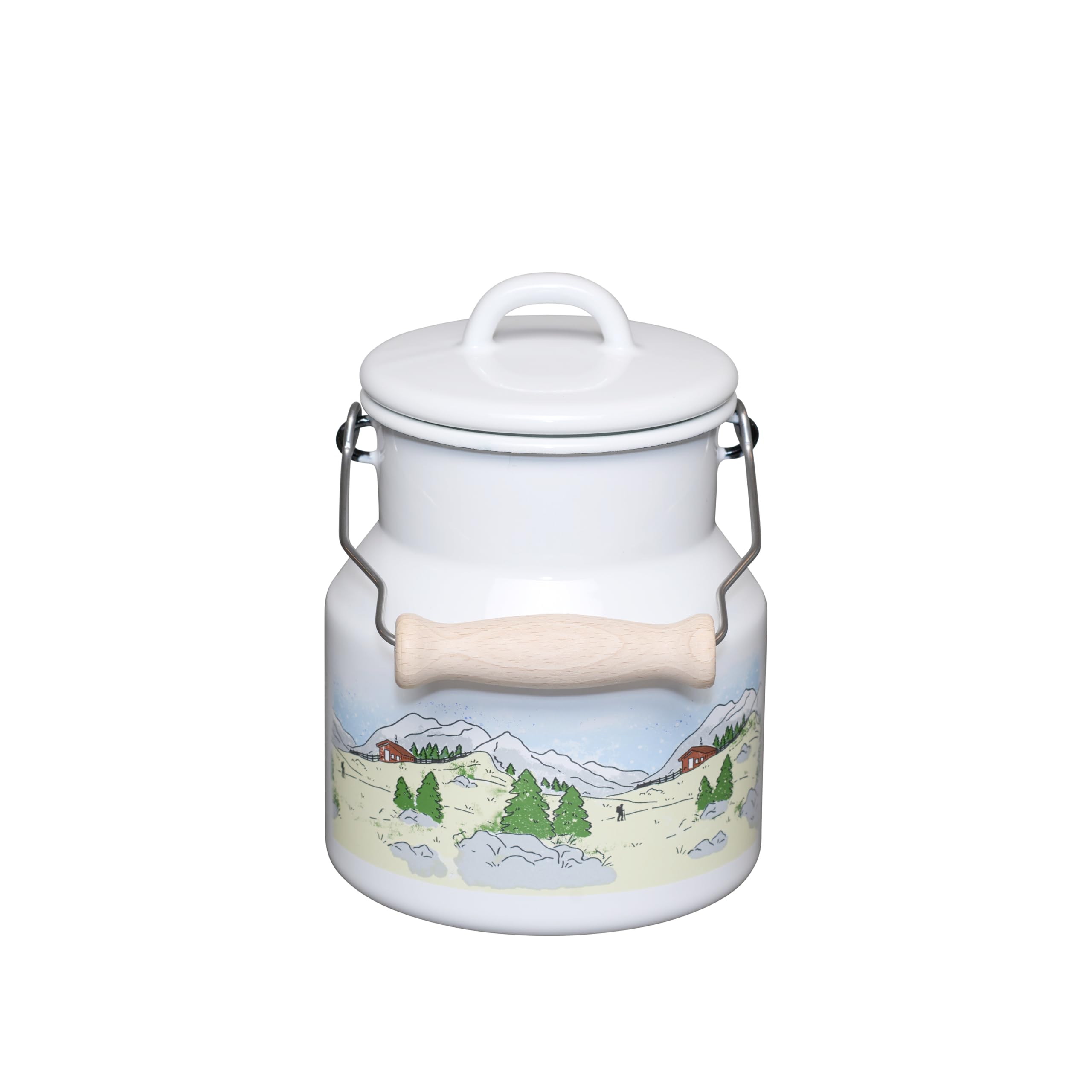 riess-classic-wei-oma-s-milchkanne-1-5-liter-emaille-mit-deckel-und-holzgriff image 3