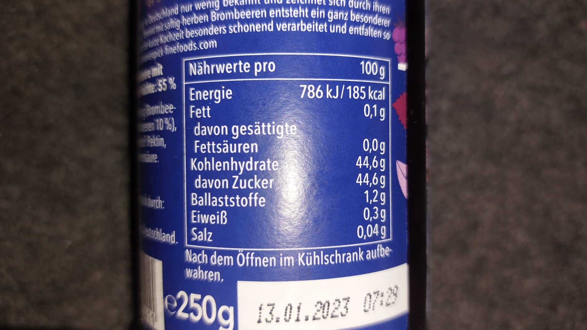 Geschmack top, Süße grenzwertig