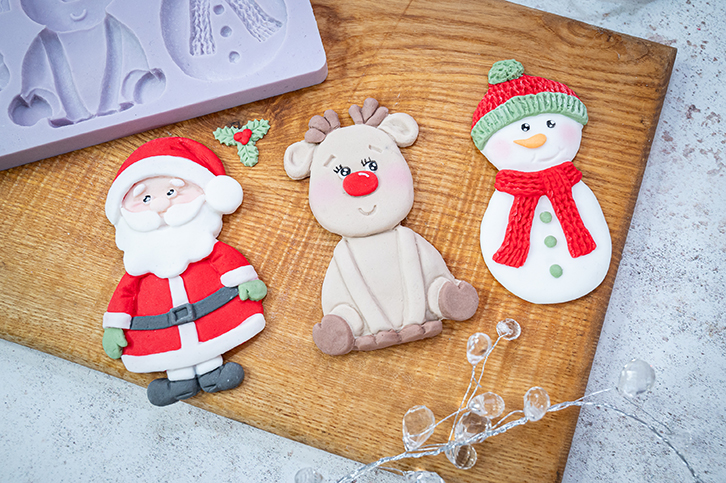 karen-davies-christmas-cookie-silikonform-santa-rentier-schneemann image 2