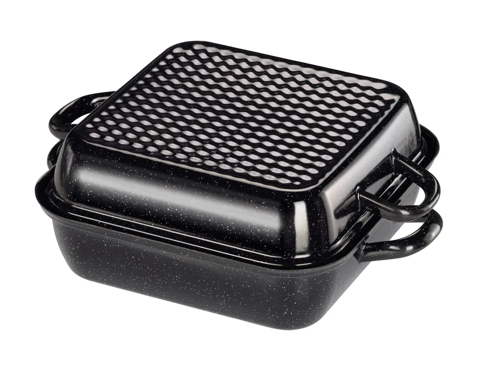 riess-0110-022-classic-bratpfanne-26x26-cm-schwarz-mit-deckel image 1