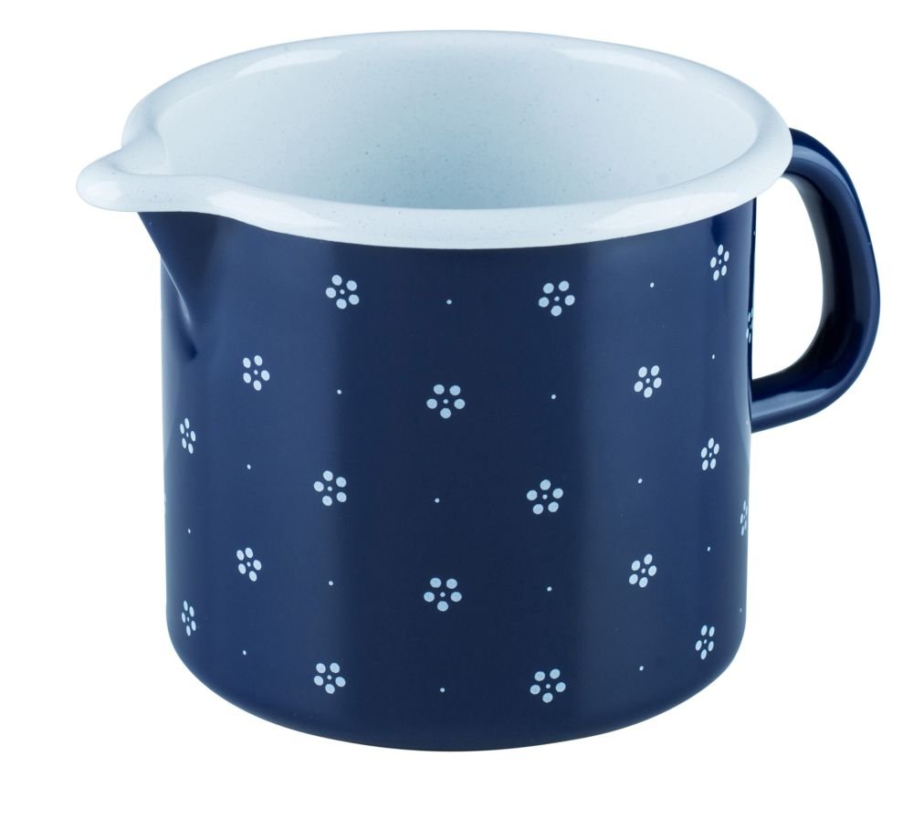 riess-schnabeltopf-12-cm-bl-mchenblau-1-0-l-emaille-mit-deckel-induktion image 1