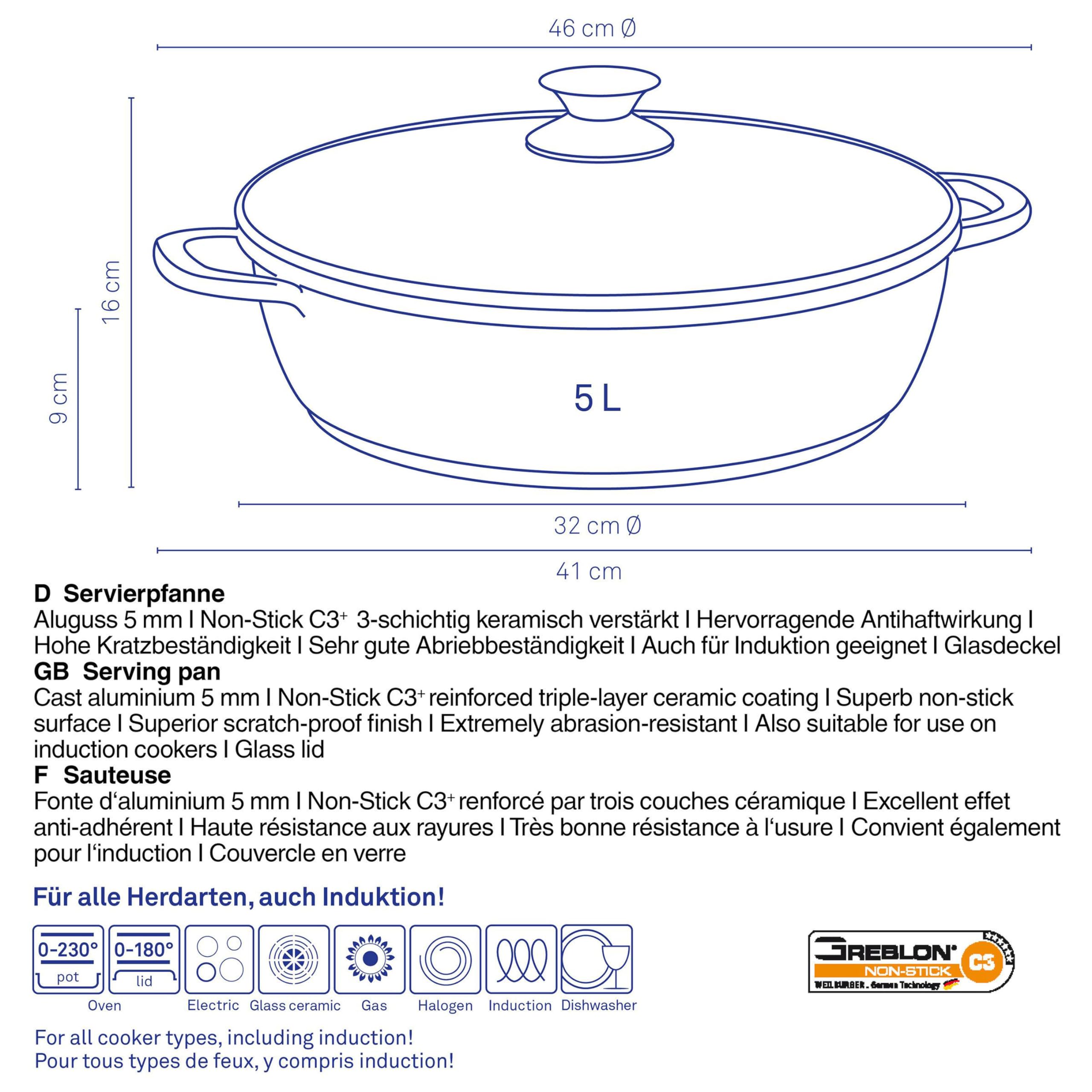 kela-kerros-schmorpfanne-32cm-5l-aluguss-mit-glasdeckel image 3