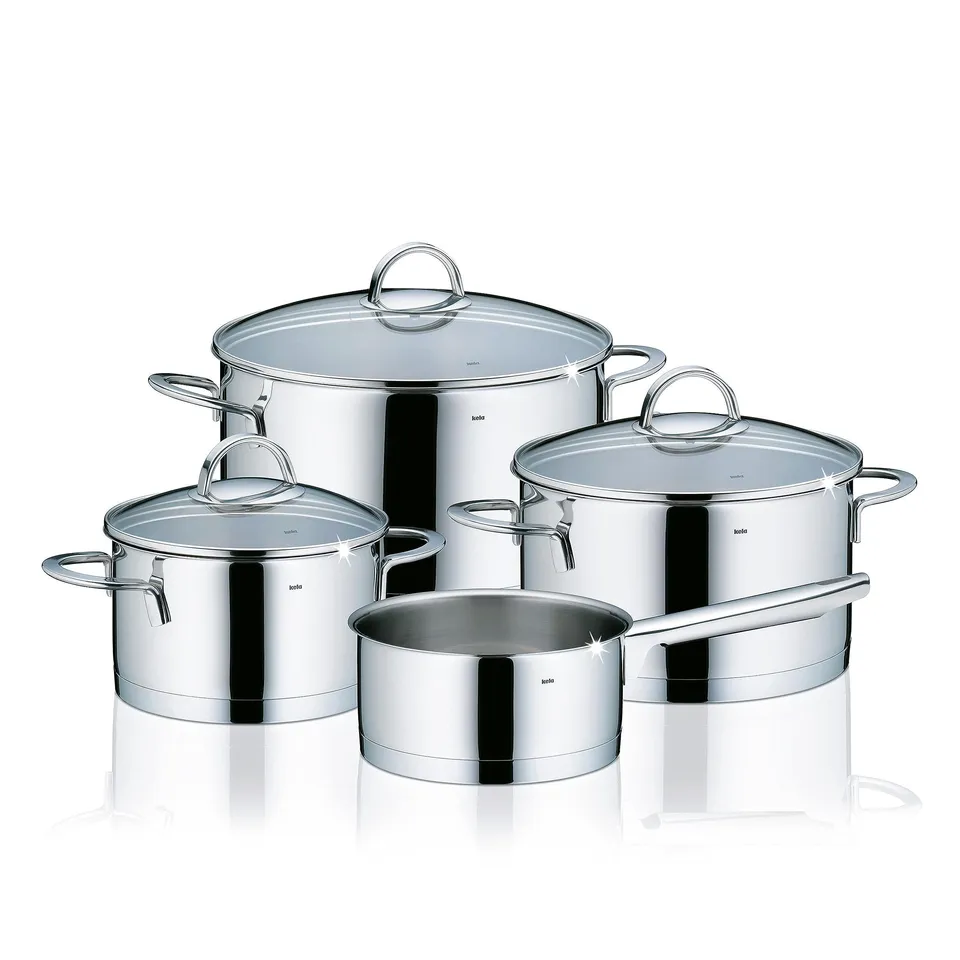 kela-cailin-topfset-induktion-4-teilig-edelstahl-18-10-mit-glasdeckel image 1