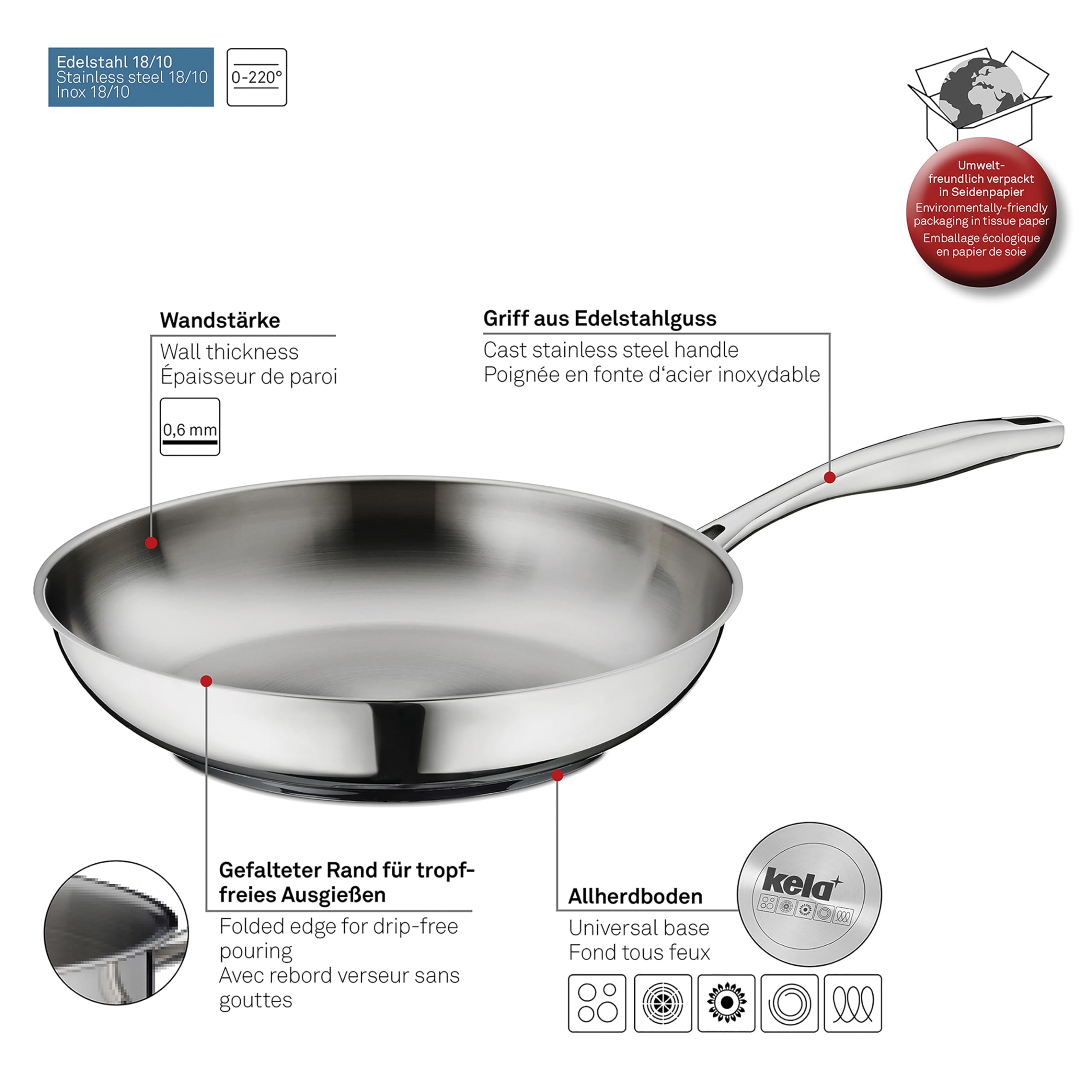 kela-flavoria-bratpfanne-28-cm-edelstahl-unbeschichtet-induktion image 4