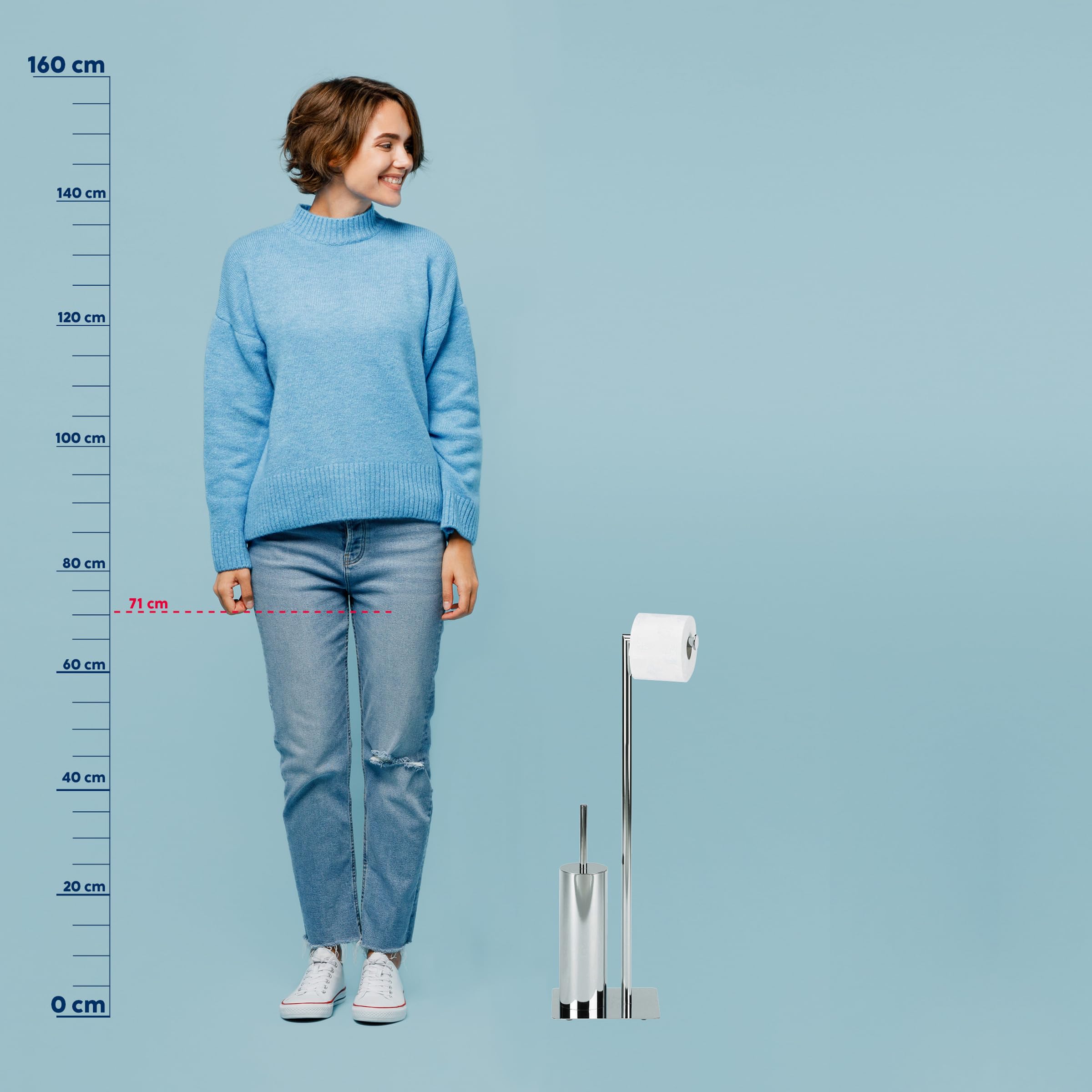 kela-style-wc-garnitur-stand-71-cm-metall-gl-nzend-mit-b-rste-und-papierhalter image 4