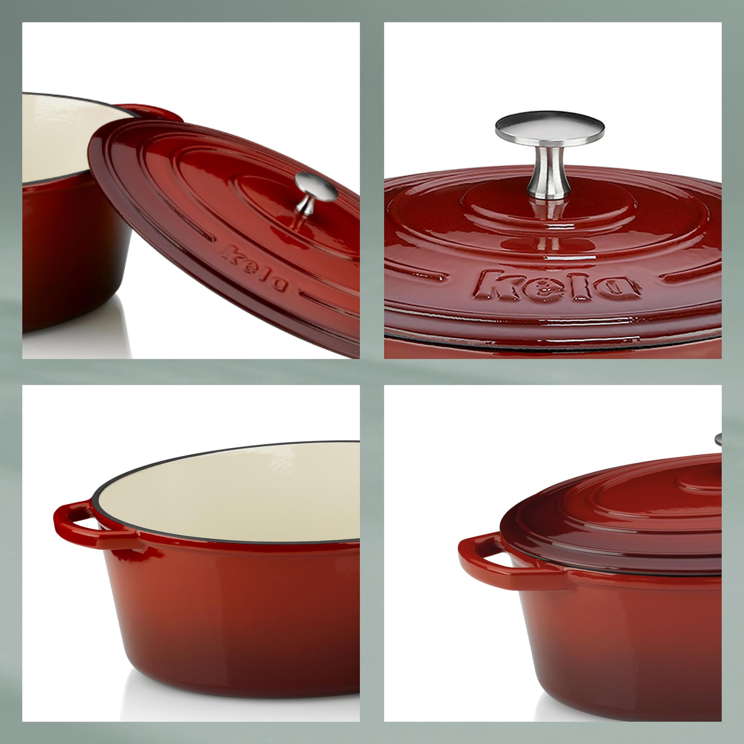 kela-calido-11948-br-ter-gusseisen-rund-4-6-l-emailliert-rot-26-cm image 6