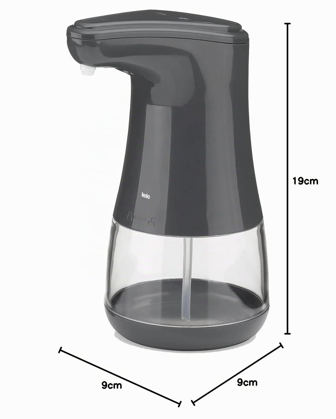 kela-aurie-comfort-seifen-und-desinfektionsspender-sensor-360-ml-grau image 8