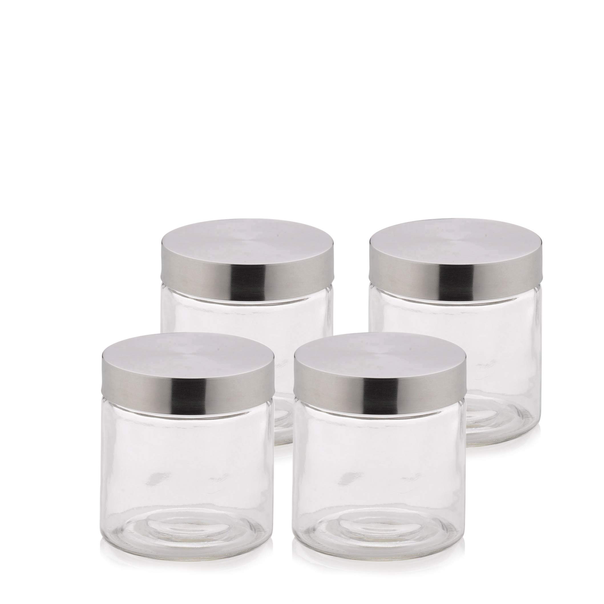 kela-bera-vorratsdosen-set-4x-1-2-l-glas-rund-mit-edelstahldeckel image 7
