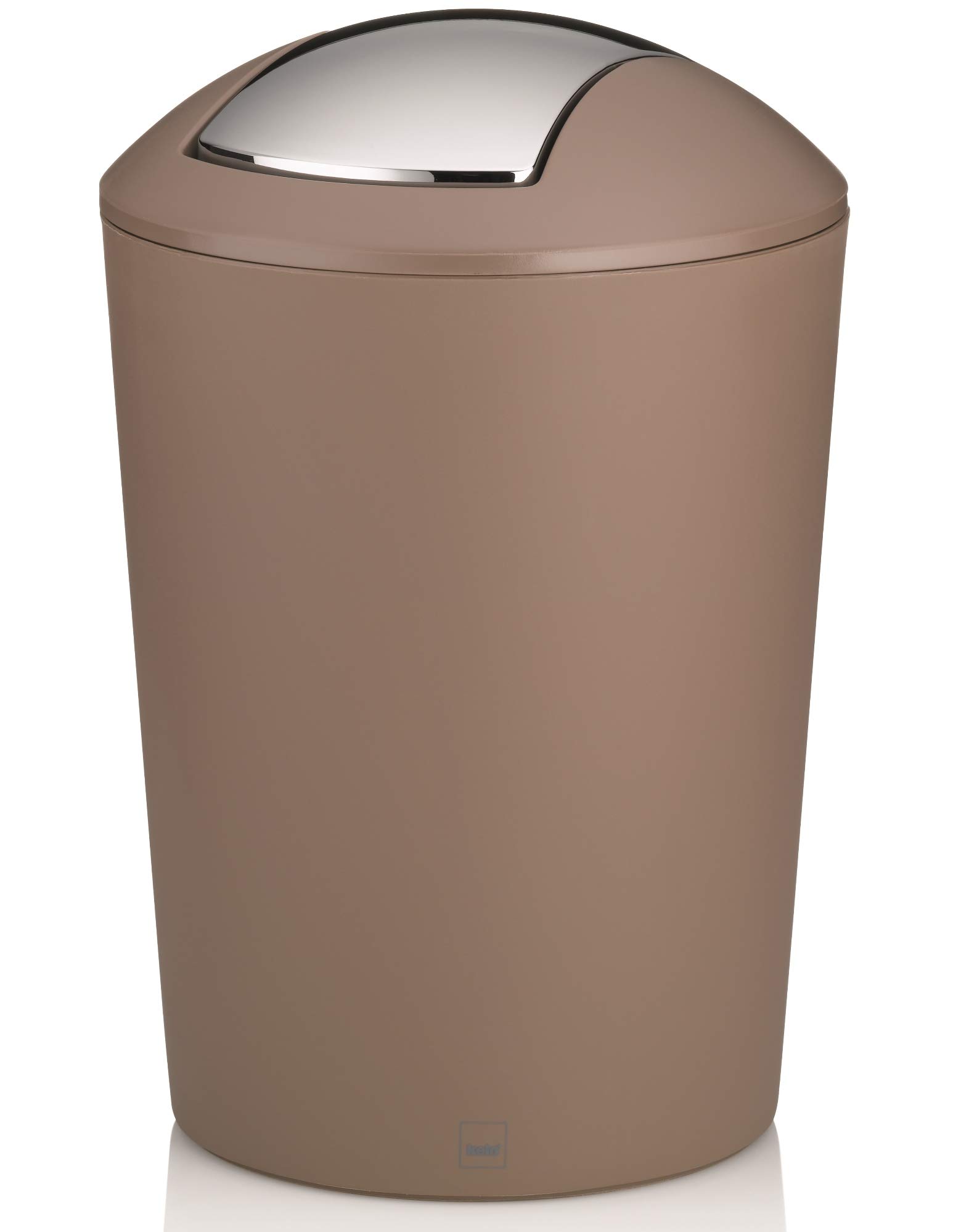 kela-marta-22775-schwingdeckeleimer-5-l-kunststoff-taupe-19-5-x-29-cm image 1