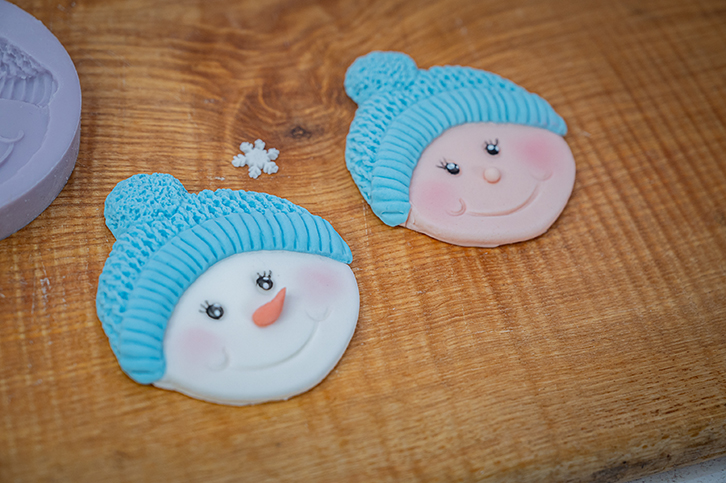 karen-davies-cupcake-top-snowman-bobble-silikonform image 2