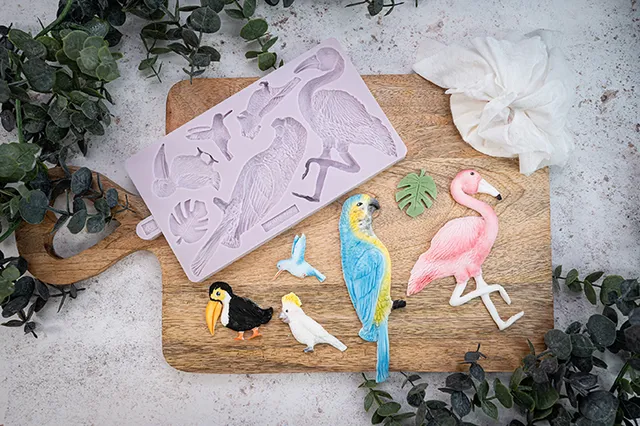 karen-davies-tropical-birds-silikonform image 1
