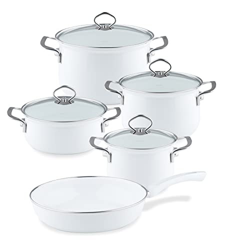 riess-nouvelle-kochset-5-teilig-emaille-arcticwei-16-24-cm image 3