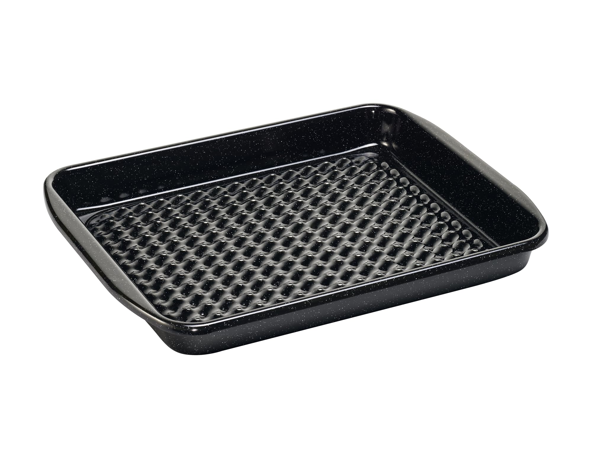 riess-classic-grilltasse-eckig-32-x-42-cm-emaille-schwarz-gelocht image 1