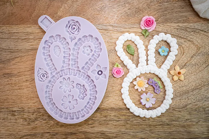 karen-davies-macram-bunny-silikonform-f-r-fondant-und-schokolade image 1
