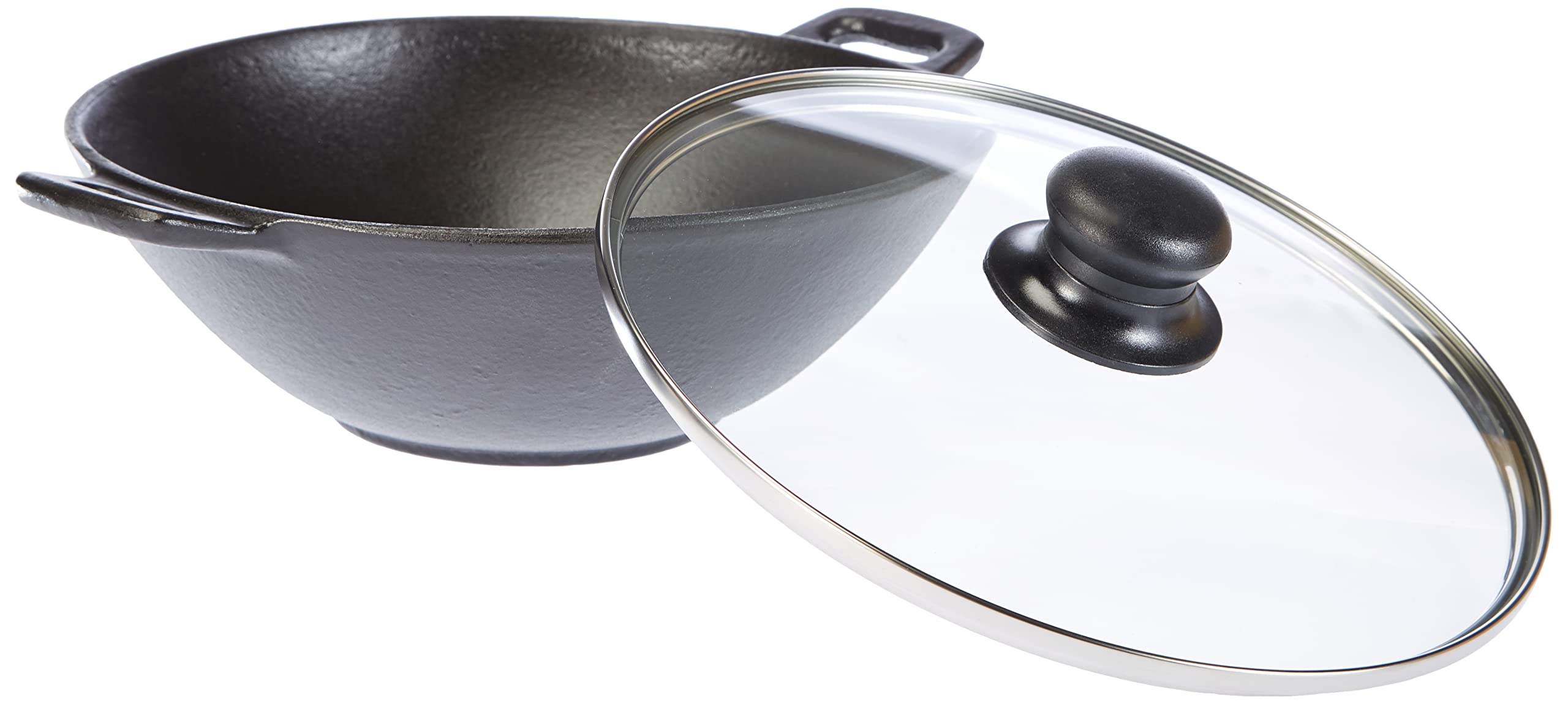 kela-mini-gusseisen-wok-24-cm-1-6-l-mit-glasdeckel-und-zubeh-r image 3