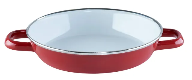 riess-0044-030-eierpfanne-20cm-ceramic-glas-red-emaille-rot image 1