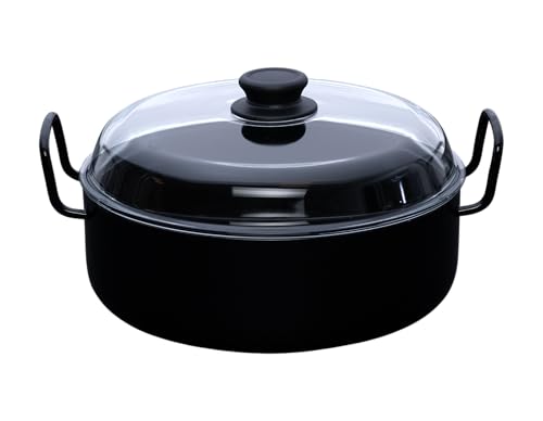 riess-classic-schmorpfanne-mit-glasdeckel-28-cm-schwarz-emaille image 8