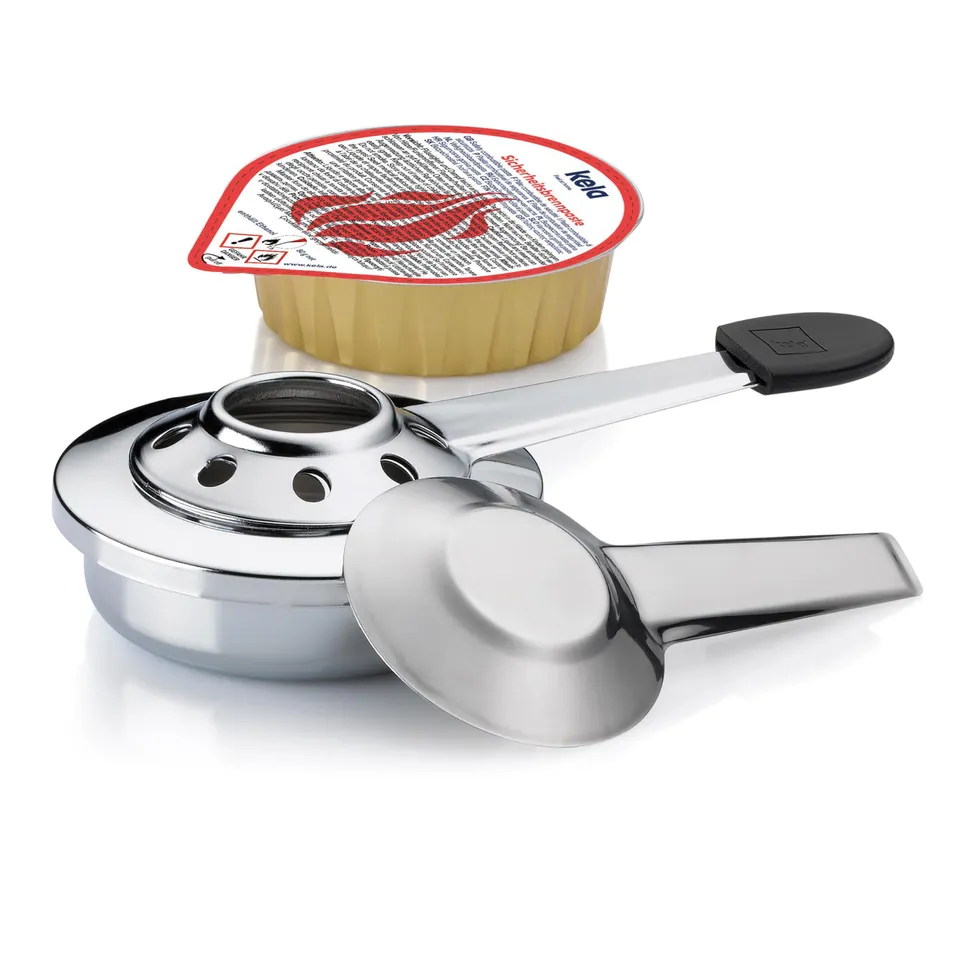 kela-vesuv-pastenbrenner-set-2-teilig-edelstahl-mit-80-g-brennpaste image 1