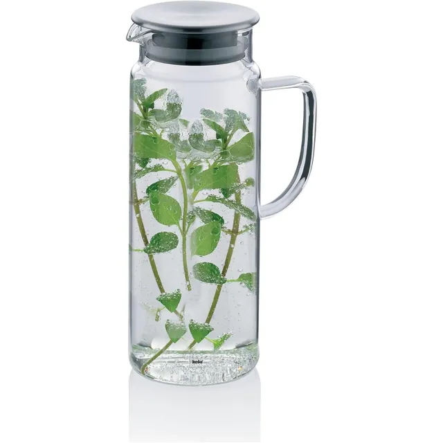kela-pitcher-wasserkrug-1-6-liter-glaskaraffe-mit-deckel image 1